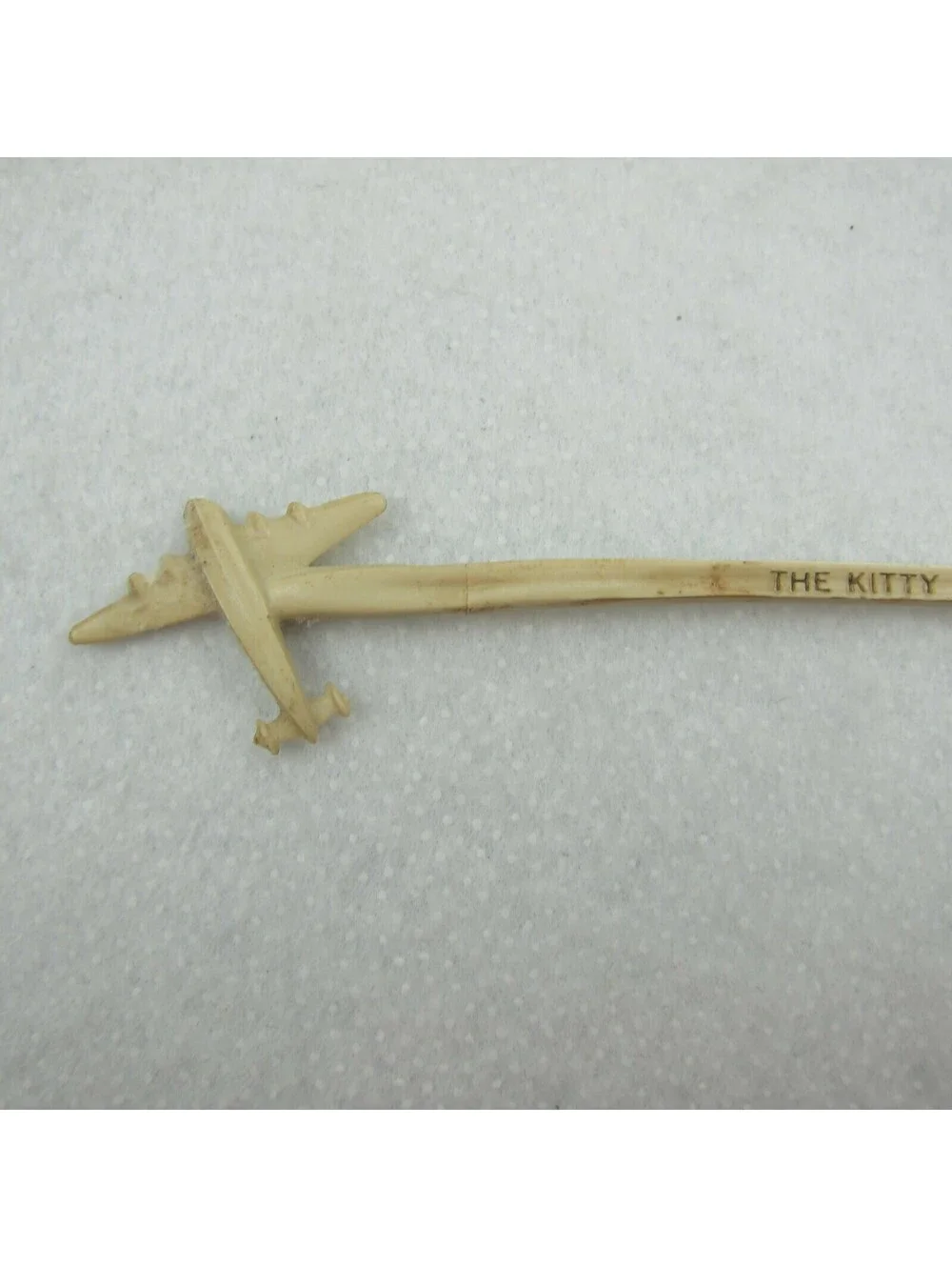 Vintage The Kitty Hawk Dayton Biltmore Hotel Airplane Swizzle Stir Garnish Stick